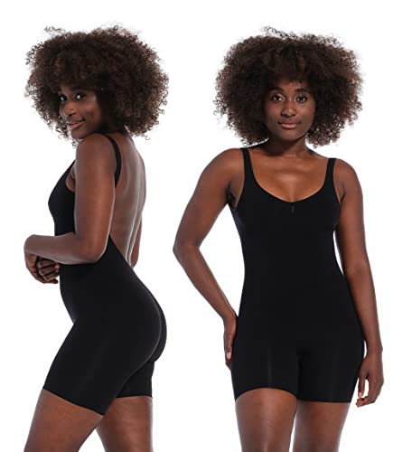 MAGIC BODYFASHION Damen Low Back Bodysuit Shapewear Ganzkörper-Body, Black, XL