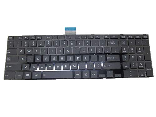 RTDpart Notebook Tastatur für Toshiba Satellite L50-A S50 MP-11B53US-528A Englisch US schwarz
