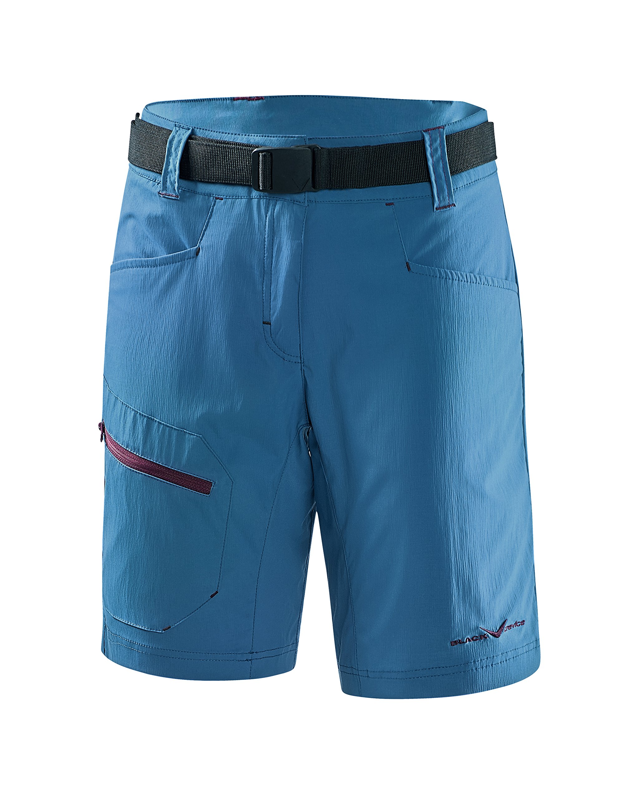 Black Crevice Damen Trekking Shorts, blau, 36
