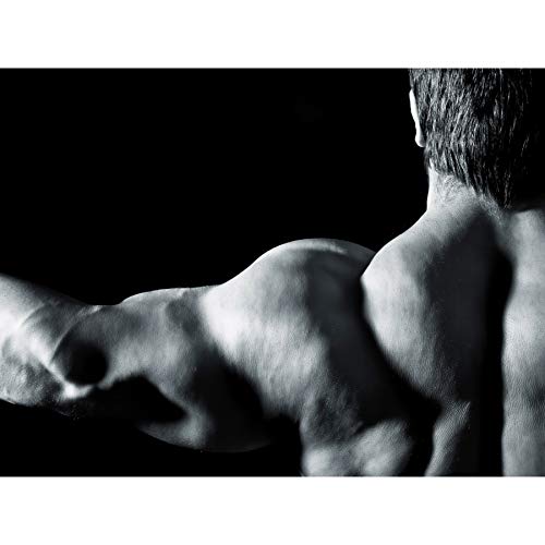 Wee Blue Coo Fotodruck auf Leinwand für Männer, Muskeln, Arm, Rücken, Bodybuilding, definiert