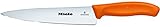 Victorinox, Swiss Classic, Profi Tranchiermesser, Extra Scharfe Klinge, gerader Schliff, 19 cm, Robuster Kunststoffgriff, Rostfreier Stahl, orange