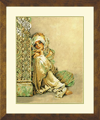 Lanarte Zählmusterpackung Arabische Frau Kreuzstichpackung, Baumwolle, Mehrfarbig, 34 x 44 x 0.3 cm
