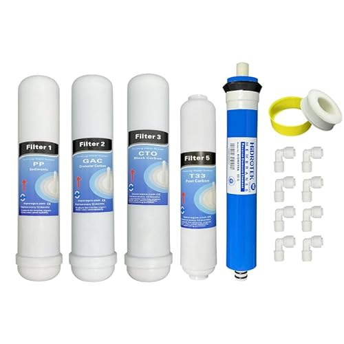 Depuragua Set Membran und 4 Osmose-Filter, kompatibel mit Hidrosalud / Hidrobox