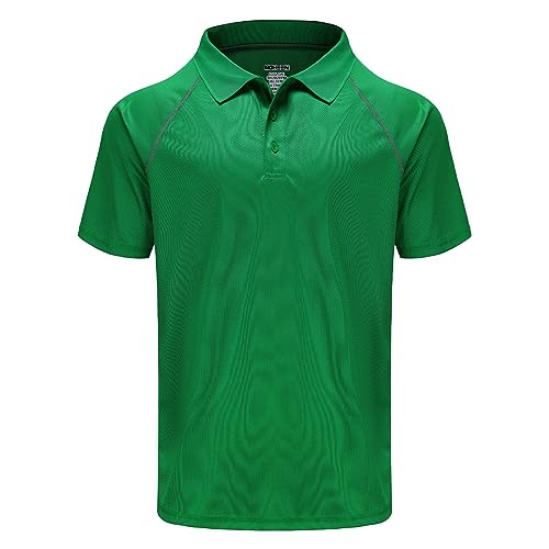 Moheen Herren Poloshirt/ Funktionsshirt in Übergrößen S bis 5XL - für Sport Freizeit und Arbeit Gr:-3XL Farbe:-Grün