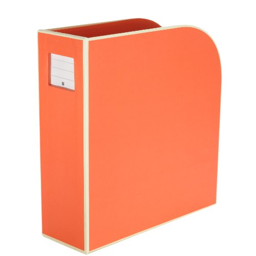 Semikolon (352749) Stehsammler A4 orange (orange) | Zeitschriften-Sammler und Dokumenten-Ordner | Für A4 | Format: 10,5 × 26,0 × 31,0 cm