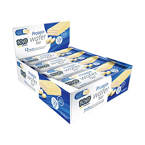 Novo Nutrition FID65400 Protein Wafer Bar, 1er Pack(1 x 480 g)