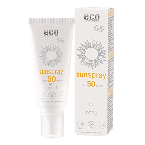 Eco Cosmetics Sonnenspray LSF 50 getönt Q10, 2 x 100ml