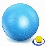 YANGHUI Gymnastikball Core-Training Fitness Yoga Pilates Ball-Hellblau-95cm