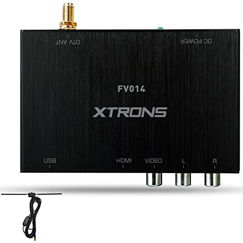 Xtrons Digitaler DVB-T/T2-TV-Box, Freeview, HDMI, HD, USB, TV-Tuner, Empfänger für Auto, Stereo, DVD-Player, LKW, Bus, Fahrzeuge