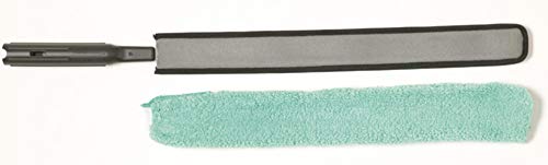 Rubbermaid Commercial Products Commercial HYGEN Quick Connect Flexible Dusting Wand with Microfiber Sleeve - Black