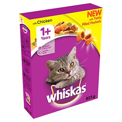 Whiskas Trocken, mit Huhn 825 g (5 Stück)