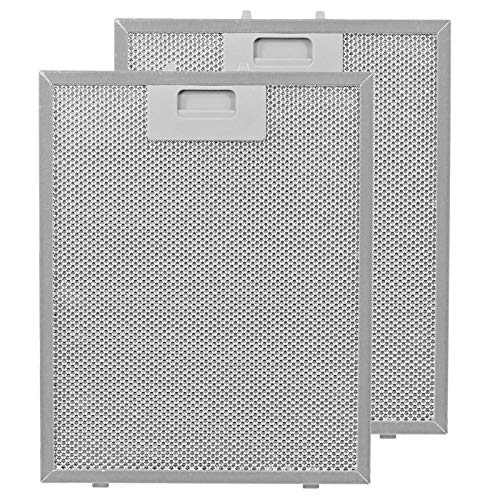 SPARES2GO Metall Mesh Filter für Samsung Dunstabzugshaube Küche Abluftventilator (2 Stück, Silber, 300 x 240 mm)