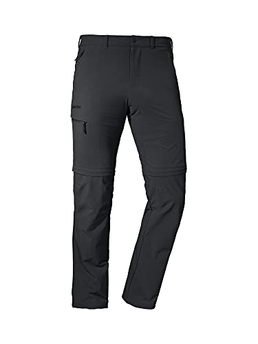 Schöffel Herren Pants Koper1 Zip Off Flexibel Einsetzbare Wanderhose Für Männer, Strapazierfähige Und Wasserabweisende Hose, Asphalt, 50