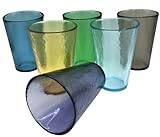Set mit 6 Gläsern gemischte Farben Murano Collection Yalos Happy Drink Happy Fruit Wasser Ø mm 92 x mm 105 Murano Glas Made in Italy