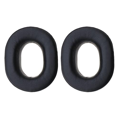1 Paar Kabellose Kopfhörer Ohrpolster Reparatur Ersatzteile aus Protein-Leder kompatibel mit Sony MDR HW700 HW700DS, Schwarz