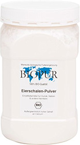 Bio Nahrungsergänzung Eierschalen Pulver 600g Bio Pur