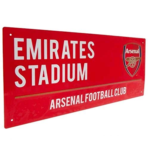 Arsenal FC Straßenschild Gr. Einheitsgröße, rot