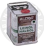 Leinöl - Halböl 2,5 Liter Dose inkl. 4er Pinsel Set