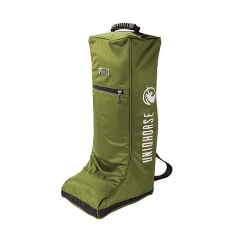 UNIQHORSE Stiefeltasche - Tasche für Reitstiefel - Für Reiter entwickelt (Olive)
