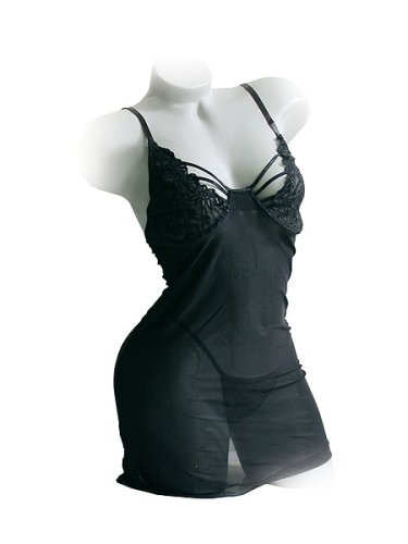 Rimba 5381787000 Sexy Minidress + String schwarz One Size