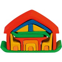 Glückskäfer 523266 Haus mit Möbel, rot/blau