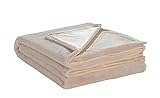 La Vida Kuscheldecke Fell-Decke in Rosa, 150x200cm, gesäumte XL-Wohndecke für Couch & Sofa, warm, weich & kuschelig, 100% Polyester, Öko-Tex Standard 100