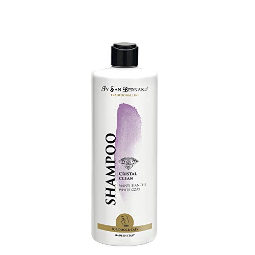 IV San Bernard - Shampoo Anti Vergilbung Cristal Clean für Hunde und Katzen IV San Bernard - Format von 500 ml.