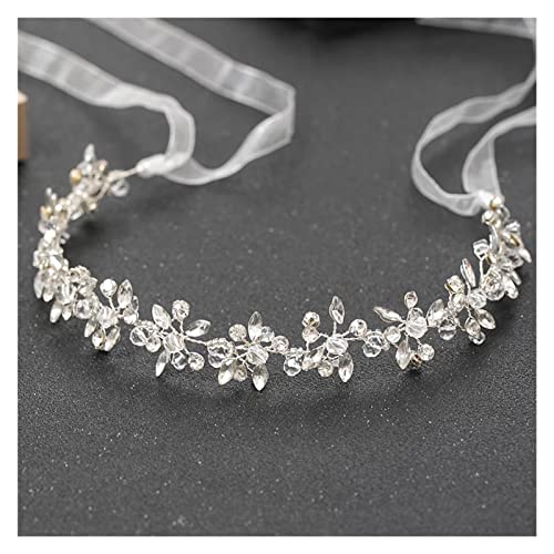 Leder-Diamant-Blumen-Stirnband – modischer Haarschmuck für Frauen, solides Haarband, Reifen-Kopfbedeckung, GirlA