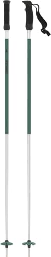 ATOMIC REDSTER Q Green./Silver Skistöcke - Länge 125 cm - Vielseitiger 4* Aluminium Skistock - Ergonomischem Griff am Stock - Stöcke mit 60mm-Pistenteller - Skistecken in Grün/Silber