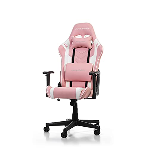 DXRacer (das Orginal) Prince P132 Gaming Stuhl, Kunstleder, Pink-Weiß, 185 cm