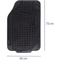 alca® Auto Fußmatte Universal zuschneidbar 2er Set Gummimatte Fahrer-/Beifahrerseite