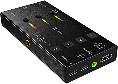 j5create JVA06-N Dual HDMI Video Speicherkarte - Schwarz - USB 3.2 Gen 1 (3.1 Gen 1) - 1920 x 1080 Pixel - USB - Digitalkamera - Spielekonsole - PC - 16:9 (JVA06-N)