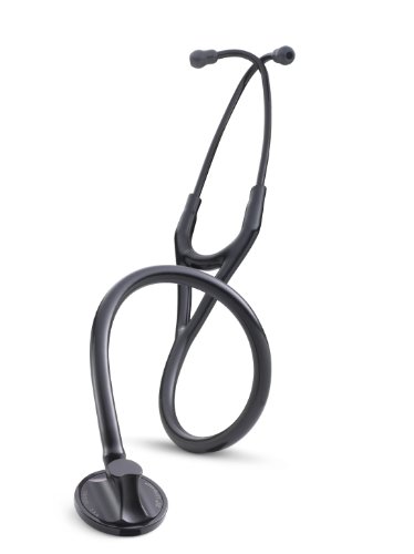 3M Littmann Stethoskop Master Cardiology mit Gratis Gravur und Penlight (Black Edition)