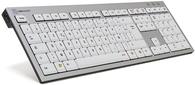 LogicKeyboard SKB-AJPU-FR Tastatur, Premium PC Slim Line (PC/Slim) Silber/Weiß/Schwarz