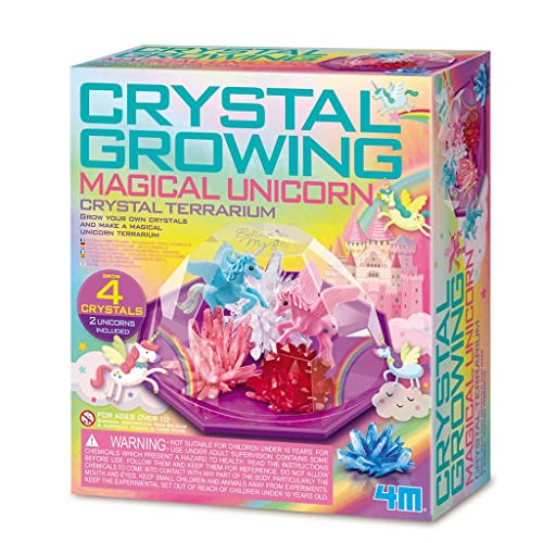 4M 403928 Crystal Growing Unicorn Land-Terrarium