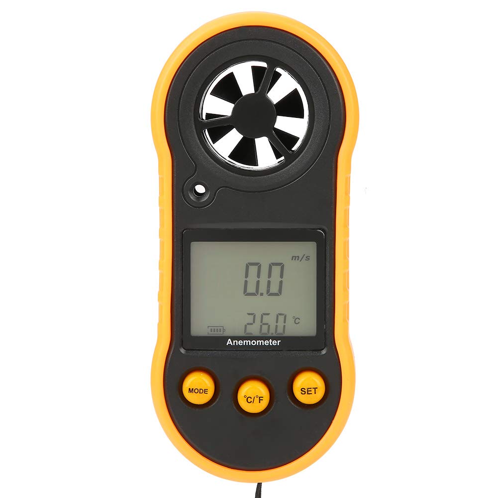 Digitaler Windmesser, GM818 LCD Handwindgeschwindigkeitsmesser zur Messung der Luftgeschwindigkeit von Haus, Büro, Auto, Klimaanlage, Abluftventilator, Segelboot, Navigation