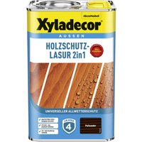 Xyladecor Holzschutzlasur 4 l Außen Imprägnierung Holzschutzmittel (Palisander)
