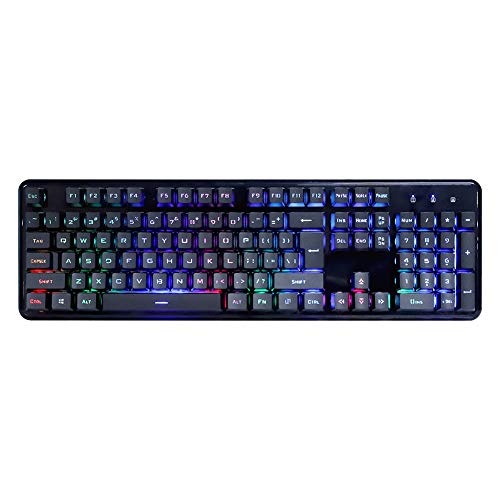Tastatur-Maus-Set, tragbares universelles mechanisches Steampunk-Gaming-Gaming Cool Lighting Crystal Panel-Tastaturset für Win7 / Win8 / Win10