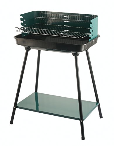 Galileo Casa viereckiger Barbecue-Grill Grün 56X37 H.82 cm Grün