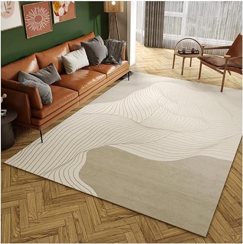 OLOTU Großer beheizter Teppich aus Kohlenstoffkristall, beheizte Fußmatten mit Einstellbarer Temperatur, elektrisch beheizter Teppich im geometrischen Stil