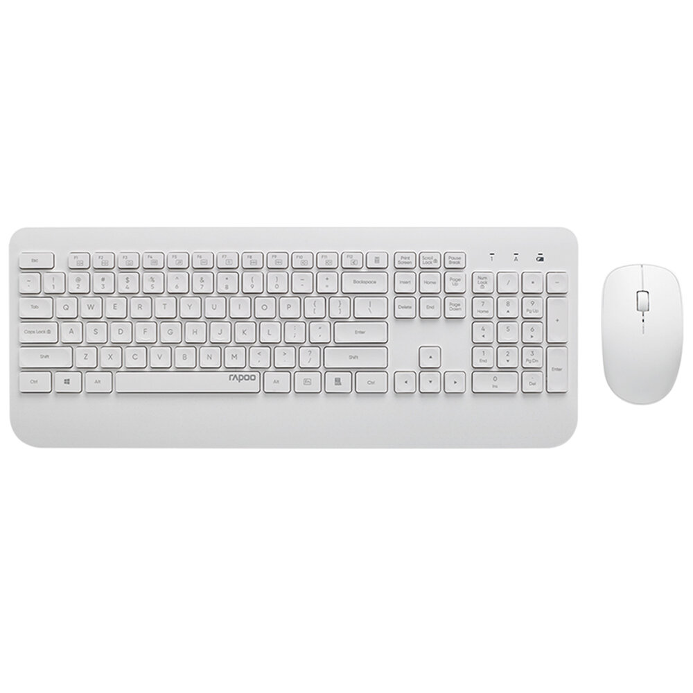 Rapoo X3500 2.4G Wireless Keyboard Mouse Combo 105 Tasten Wasserdichte Tastatur 1000DPI Still Tragbare optische Mäuse mi