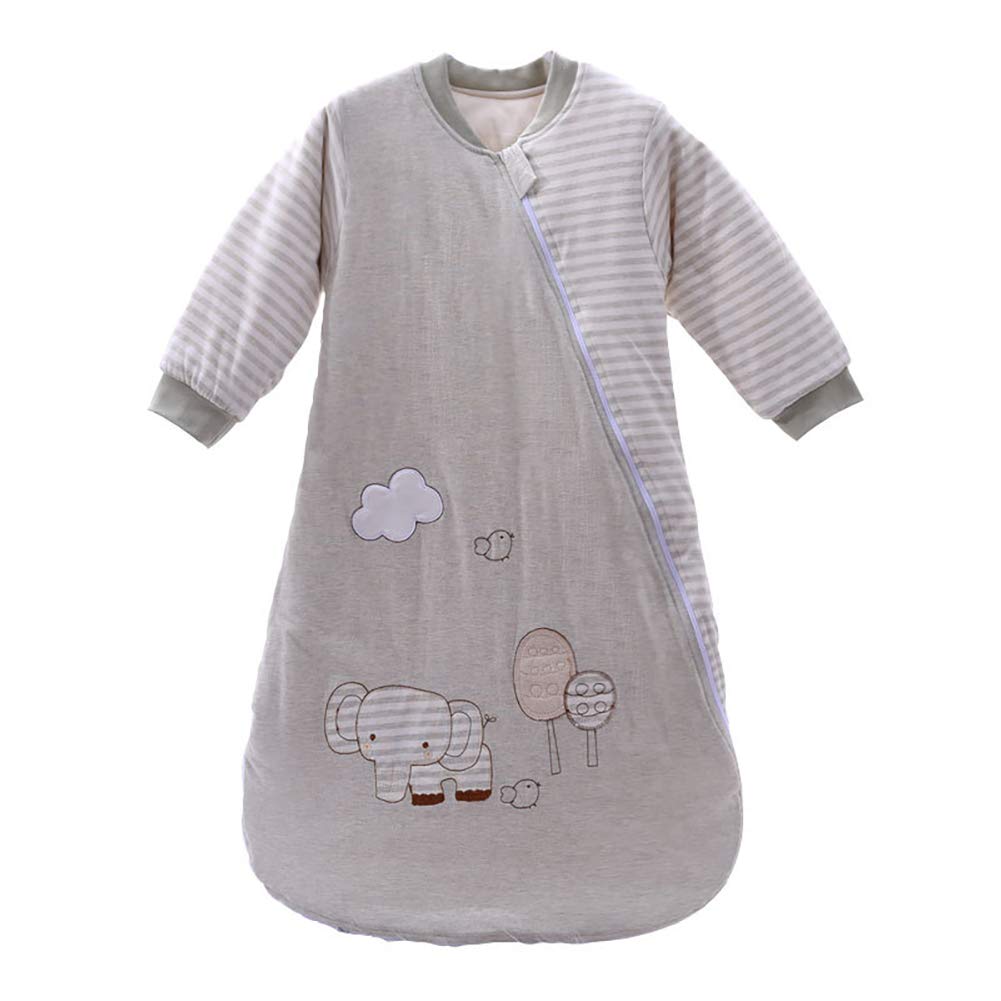 Baby-Schlafsack, Baumwolle, Elefanten-Schlafsack, lange Ärmel, tragbare Decken, Unisex, für Kleinkinder, Schlafsack, für den Winter, 0-12 Monate