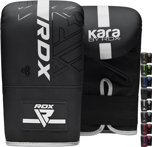 RDX Boxhandschuhe für Kickboxen und Muay Thai Training, Maya Hide Leder Kara Boxsack Handschuhe für Kampfsport, Sparring, Boxen, MMA, Punchinghandschuhe für Fitness Stanzen, Sandsack (MEHRWEG)