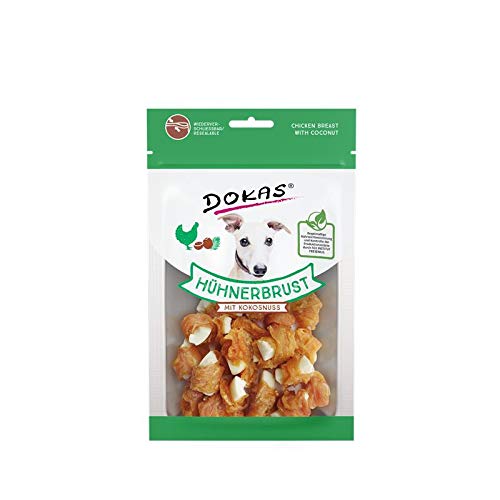 Dokas Dog Hühnerbrust mit Kokos für Hunde - 9 x 60g