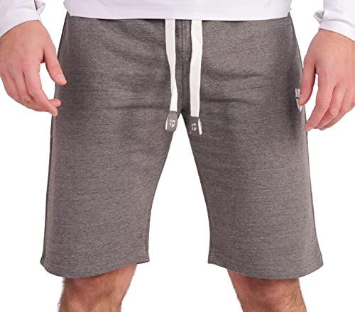 Gennadi Hoppe Herren Sweat Cotton Shorts Berti Bermuda Sweatpant Sport Short H6688 d-grau 3XL dunkel grau