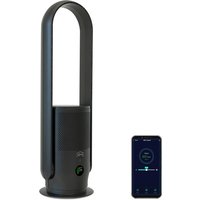 djive ARC Casual 2in1 rotorloser Luftreiniger und Ventilator mit HEPA14 Filter & UV-C Licht, App Steuerung, SmartHome Alexa & Google Home, kindersicher, für Schlaf- & Wohnräume, Büro, metallic grey