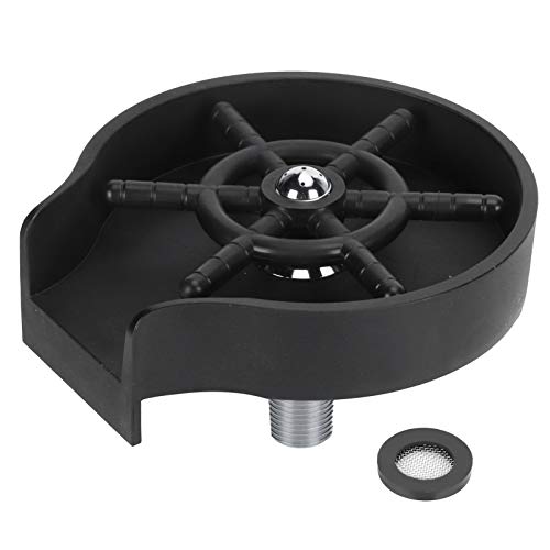 G1 / 2-Gewinde Hochdruck-Glasreinigungsreiniger Automatische Becherspülmaschine für Küchenspülen Schwarz