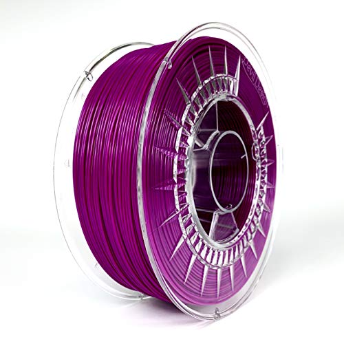 PETG – Purple lila 1kg | Devil Design | 1.75mm | 3D Druck Filament | für Anfänger und Fortgeschrittene | Top Haftung | wenig Stringing | leicht zu drucken | verzugsarm und geruchslos