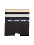 Calvin Klein Herren Taille, 3 Stück Unterhose mit niedriger Leibhöhe, B-Shoreline/Clem/Travertine WB, S