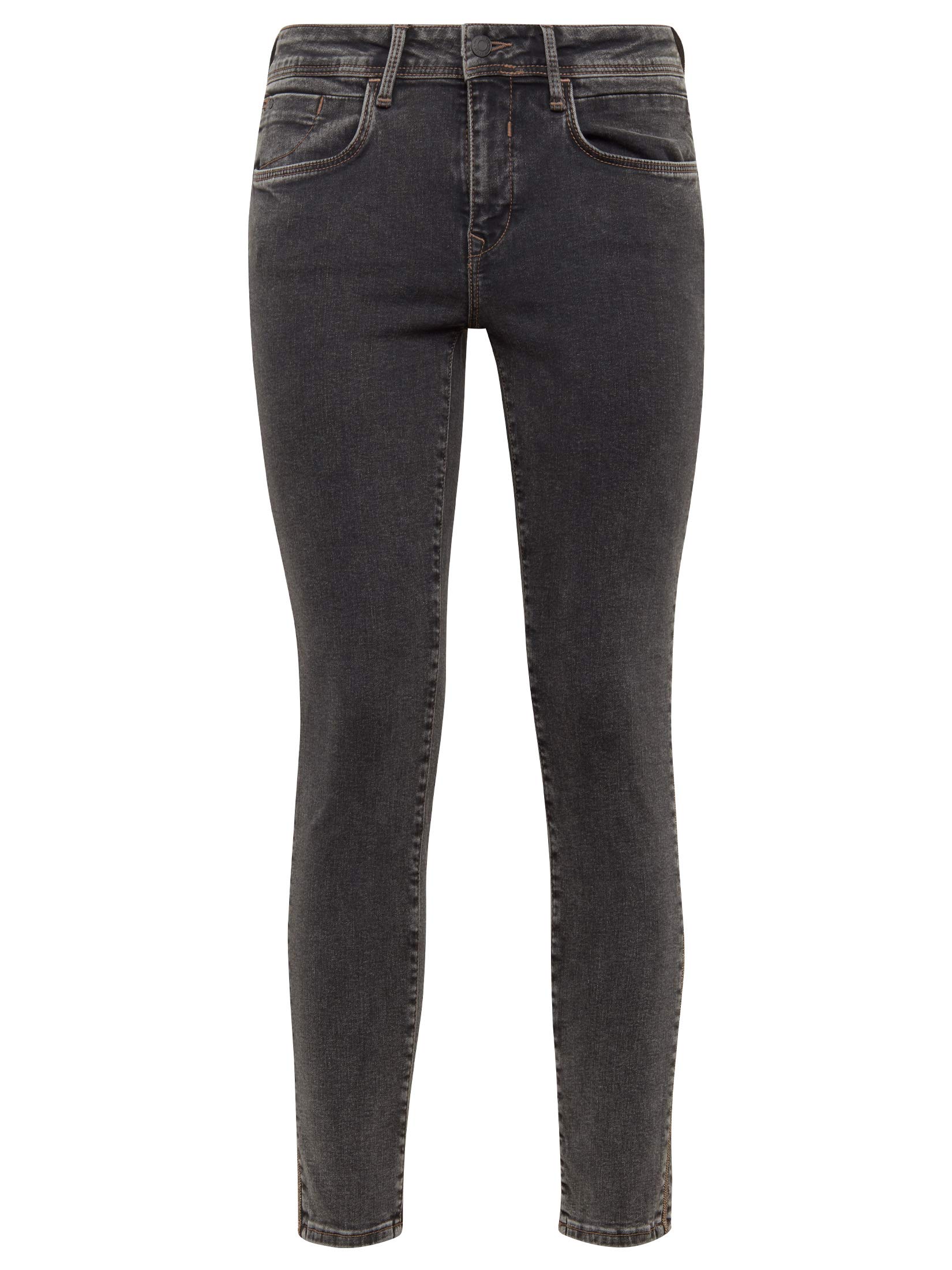 Mavi Damen Adriana Jeans, Schwarz (Smoke Random Embelished 29953), 28W / 30L